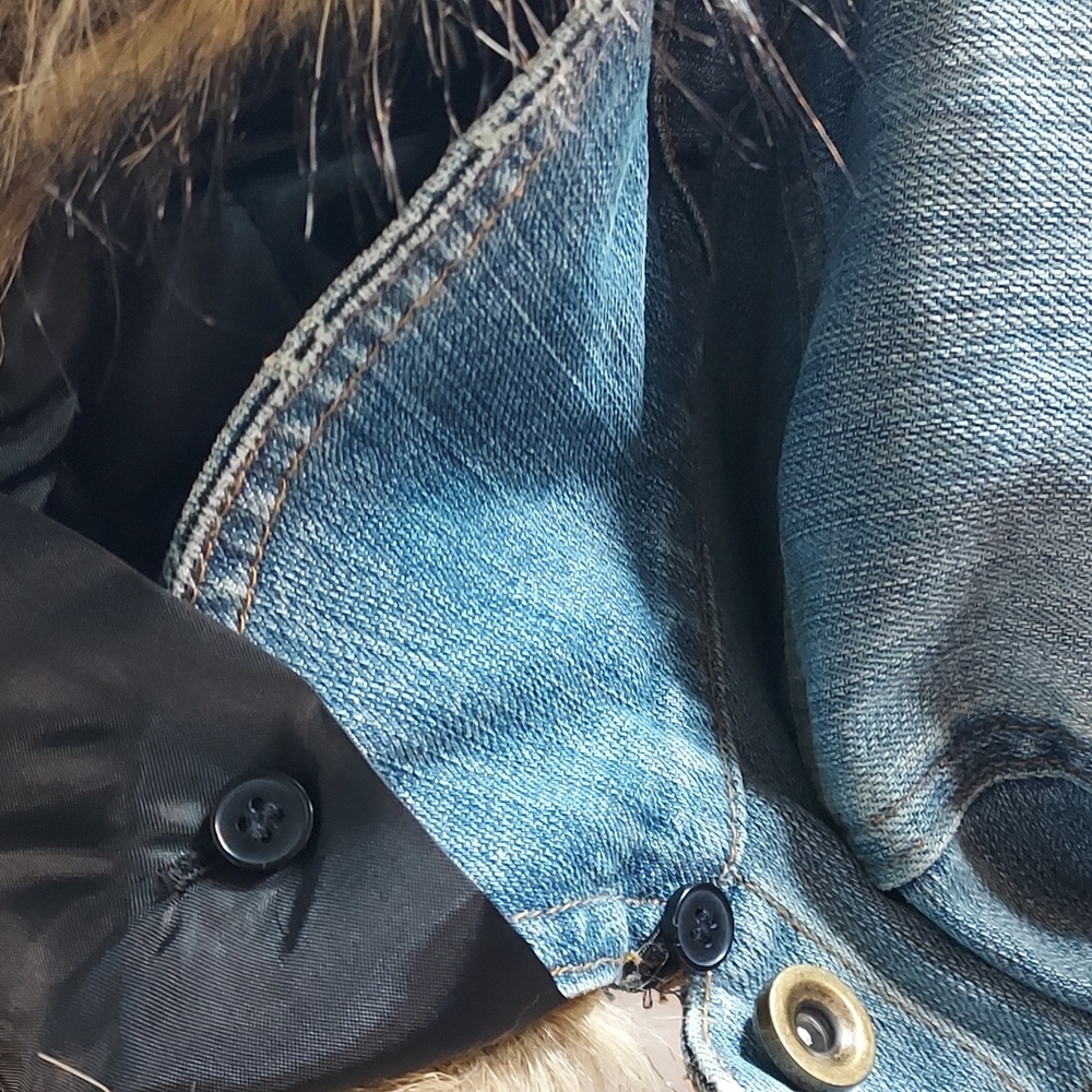 INC International Concepts Jean jacket in excellent condition size xL - Picture 8 of 12